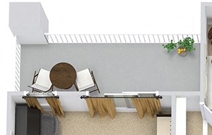 Olympia 3D Olympia 3D. 3 bedroom apartment. Kitchen with bartop open to living/dinning rooms. 2 full bathrooms. Walk-in closet in master. storage room. Patio/balcony.